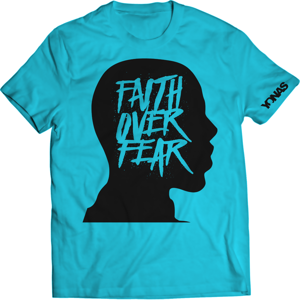 Faith Over Fear T-shirt (Blue)