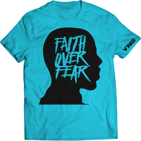 Faith Over Fear T-shirt (Blue)